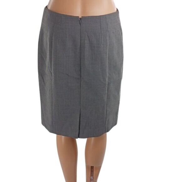 Ann Taylor Skirt Gray Pencil Knee Length Wool Blend Womens Size 6 - Picture 5 of 7